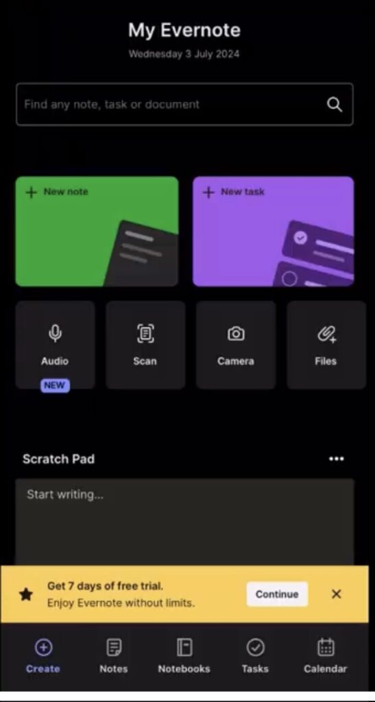 Evernote On iPhone